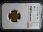 10 Koruna 1896 NGC MS 63