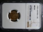 10 Koruna 1905 NGC MS 61