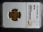 10 Koruna 1910 NGC MS 63