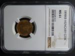 10 Koruna 1898 KB NGC MS 61