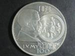 100 Kčs 1972 J.V.Myslbek nevydaná - medailová ražba