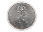 5 Dollar 1976, XXI. Olympijské hry Montreal, 24,3g, 37mm, 0.925 Ag_