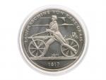 20 Euro 2017 G, Běžkostroj Karla Draise, 0.925 Ag, 18g
