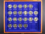 Sada 21ks 2 Eur 2002-2012, 10. výročí Euro měny, v dřevené etui