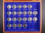 Sada 21ks 2 Eur 2002-2012, 10. výročí Euro měny, v dřevené etui