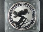 1 Dollars - 1 Oz (31,1g)  Ag - Kookaburra 1998, kvalita proof, Ag 0.999