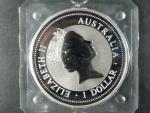 1 Dollars - 1 Oz (31,1g)  Ag - Kookaburra 1998, kvalita proof, Ag 0.999
