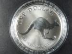 1 Dollars - 1 Oz Ag - Kangaroo 1993, kvalita proof, Ag 0.999, 31,1g, KM 211