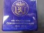 Ag  pamětní medaile Jsem ražen z českého kovu 1918 - 2018 , Ag 999, 20,48 g, průměr 34 mm, ražba Kremnica 2018, náklad 350 ks, číslované, etue, certifikát