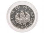 2000 Lira 2000 Svatý rok, 0.835 Ag, 16g, etue a certifikát