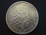 Hessen, Ludwig III.  (1848-1877), 5 Mark 1875 H, J. 67, KM. 353
