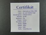 pamětní medaile 2008 Klub královny Elišky - II.výročí založení vinotéky, Ag999, 16g, hrana hladká, náklad 100 ks