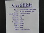 pamětní medaile 2008 Klub královny Elišky - II.výročí založení vinotéky, Ag999, 16g, hrana hladká, náklad 100 ks
