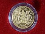 2010, pamětní dukátová medaile U královny Elišky, Au 999,9, 3,49g, číslovaná č.65, náklad 100ks, etue, certifikát