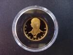 Au Medaile b.l. - Největší osobnosti českého národa - E.Beneš, Au 0,585, 19 mm, 2 g, kapsle