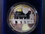 AR pamětní medaile 645.let od položení základního kamene karlova mostu, Ag 999, 42 g, průměr 50 mm, náklad 500 ks, etue, certifikát