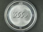 2000 Kč 2000, milénium (mince s hologramem), Au/Ag, drobné skvrnky