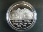 200 Sk 1996, 100. výročí ozubené železnice Štrba-Štrbské pleso, etue, certifikát