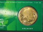 5 Dollars 2000, olympiáda Sydney 2000, No.9/28 LUKOSTŘELBA, orig. balení