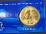 5 Dollars 2000, olympiáda Sydney 2000, No.20/28 FOTBAL, orig. balení