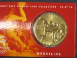 5 Dollars 2000, olympiáda Sydney 2000, No.24/28 WRESTLING, orig. balení