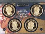 2 sady po čtyřech 1 Dolarech, 2007, 2008, prezidenti USA 1 - 8