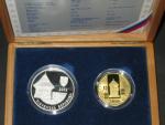 200 Sk Ag + 5000 Sk 2002 Au, Unesco - Vlkolínec ve specielní společné dřevěné etui, nízký náklad, oficielní vydání NBS