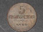 5 Centesimo 1822 V