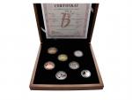 sada 2020 PROOF v dřevěné etui + Ag žeton, číslované sady, náklad jen 1300 ks