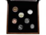sada 2020 PROOF v dřevěné etui + Ag žeton, číslované sady, náklad jen 1300 ks