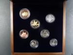 sada 2019 PROOF v dřevěné etui + Ag žeton, číslované sady, náklad jen 1200 ks