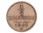 1/2 Krejcar 1851 B_