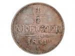 1/4 Krejcar 1851A_