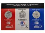 Sada 3x 1 Dollar 1983, XXIII. Olympiada Los Angeles, 3 mincovny_