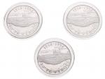 Sada 3 medailí - 80. výročí vzniku ČSR 1918-1998, 0.925 Ag, 31,2g_