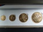 1, 2, 5, 10 Dukát 1923 - 2023 sv. Václav, náklad 100 kusů, č. 55, certifikáty, společná etue