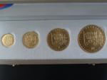 1, 2, 5, 10 Dukát 1923 - 2023 sv. Václav, náklad 100 kusů, č. 55, certifikáty, společná etue