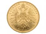 100 Korona 1915 Novoražba - Ražební lesk, 33.875g, 0.900 Au_