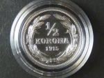 1/2 Koruna 1915 nevydaná, novoražba