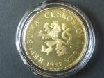 5 Kč 1937 novoražba mosaz