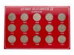 6 Pence 1953 - 1967, sada mincí_