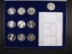 Sada stříbrných mincí 