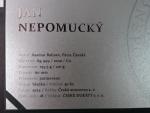 Ag + Cu pamětní medaile A.Baltaeva - Jan Nepomucký z cyklu pocta medailérům, Ag 999, 110 g, průměr 60 mm, Tombak 95 g, 60 mm, ražba Česká mincovna 2024, náklad 30 ks, etue, certifikát