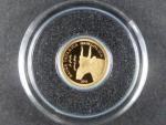 Mongolsko, 500 Togrog 2011, Au 999/1000, 0,5g, průměr 11 mm, z cyklu nejmenší zlaté mince světa
