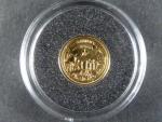 Niue, 2,50 Dollars 2019, Au 999/1000, 0,5g, průměr 11 mm, z cyklu nejmenší zlaté mince světa