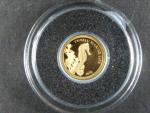 Tuvalu, 1 Dollar 2010 Marine life,  Au 0,999, 0,5g, náklad 5000 ks, průměr 11 mm, z cyklu nejmenší zlaté mince světa