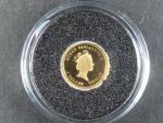 Tuvalu, 1 Dollar 2010 Marine life,  Au 0,999, 0,5g, náklad 5000 ks, průměr 11 mm, z cyklu nejmenší zlaté mince světa