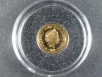 Niue, 2,50 Dollars 2018, Au 999/1000, 0,5g, průměr 11 mm, z cyklu nejmenší zlaté mince světa