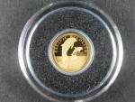 Niue, 2 Dollars 2009, Au 999/1000, 0,5g, průměr 11 mm, z cyklu nejmenší zlaté mince světa