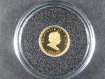 Niue, 2 Dollars 2009, Au 999/1000, 0,5g, průměr 11 mm, z cyklu nejmenší zlaté mince světa